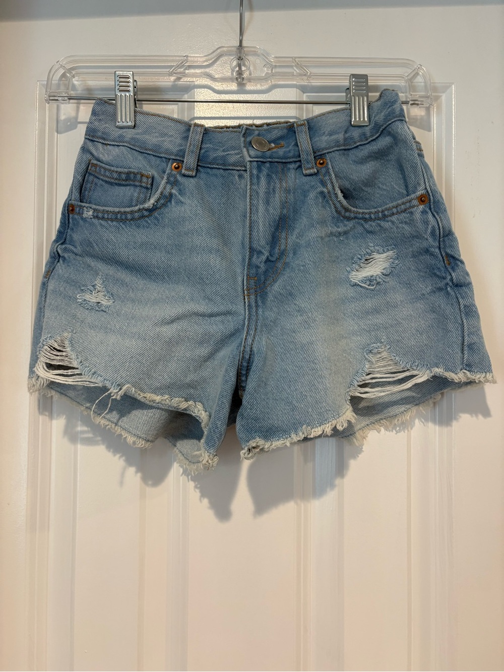 Zara Girls’ Ripped Denim Shorts Size 11-12 Years